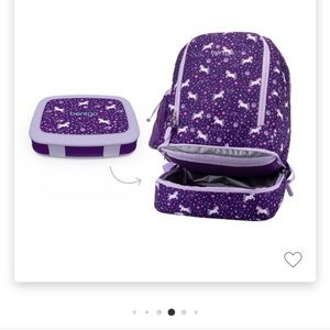 New Kids backpack and insulated lunch bag with box